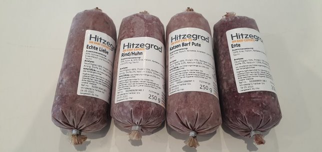 Hitzegrad Katzen-BARF Pute 250 g