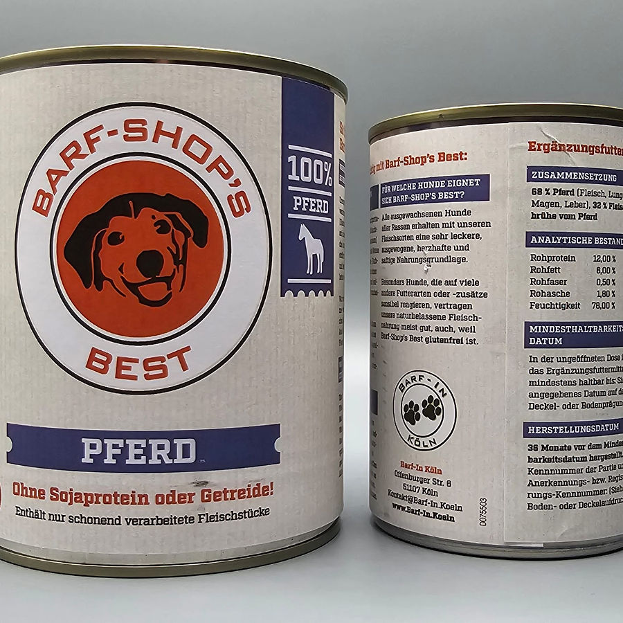 Barf-Shop's Best Pferd 800 g