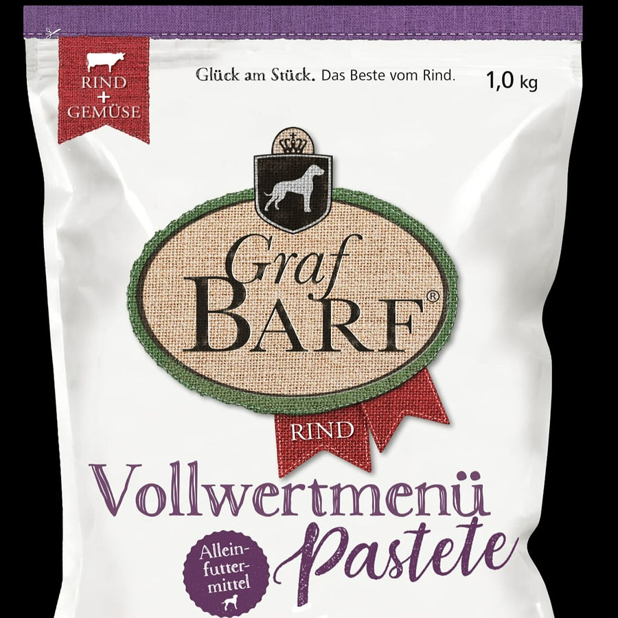 Graf Barf Vollwertmenü Pastete Rind
