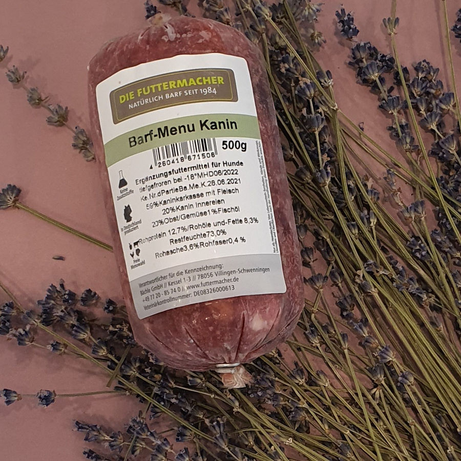 BARF Menü Kaninchen 500 g